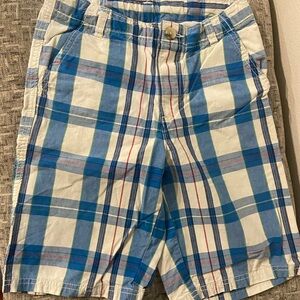 Crazy 8 Blue and White Plaid Shorts